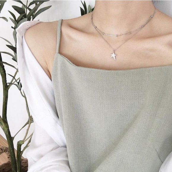 NEW 925 Sterling Silver Diamond Star Necklace G - Picture 12 of 13